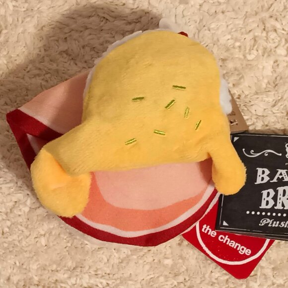 NWT ~ Barking Brunch: Benny's Benedict Dog Toy ~ 5.9" (L) x 4.7" (W) x 3.5" (H) - Picture 5 of 14